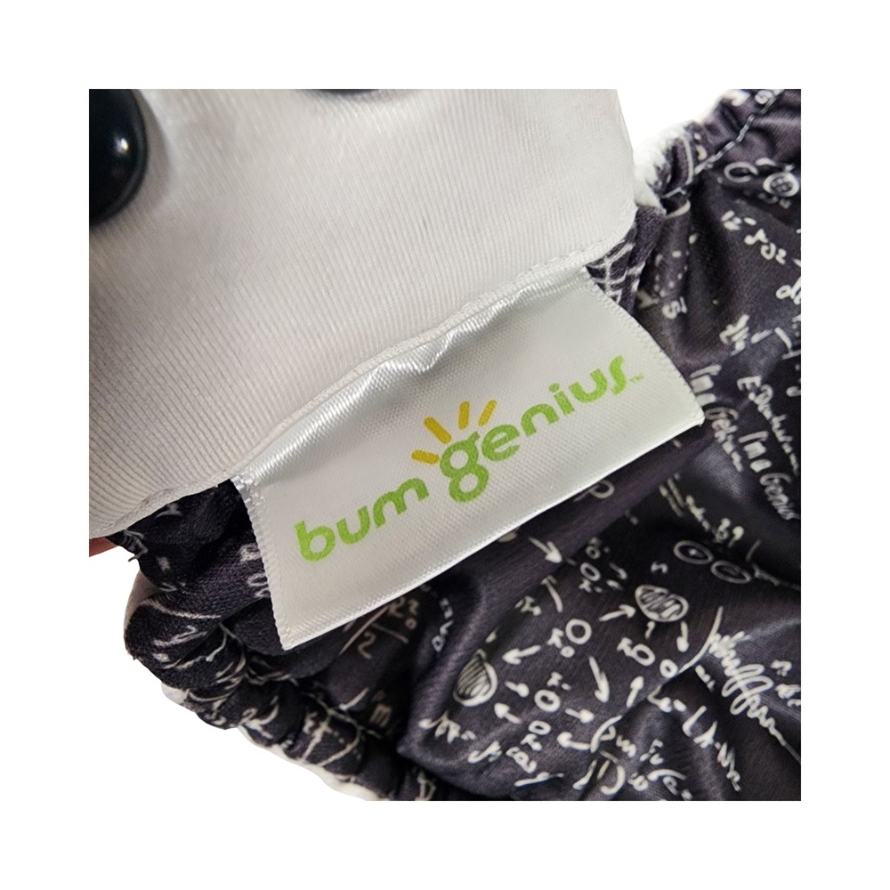 BumGenius Albert Science Math Physics Pocket Cloth Diaper with Insert Snap Rise - Picture 2 of 10